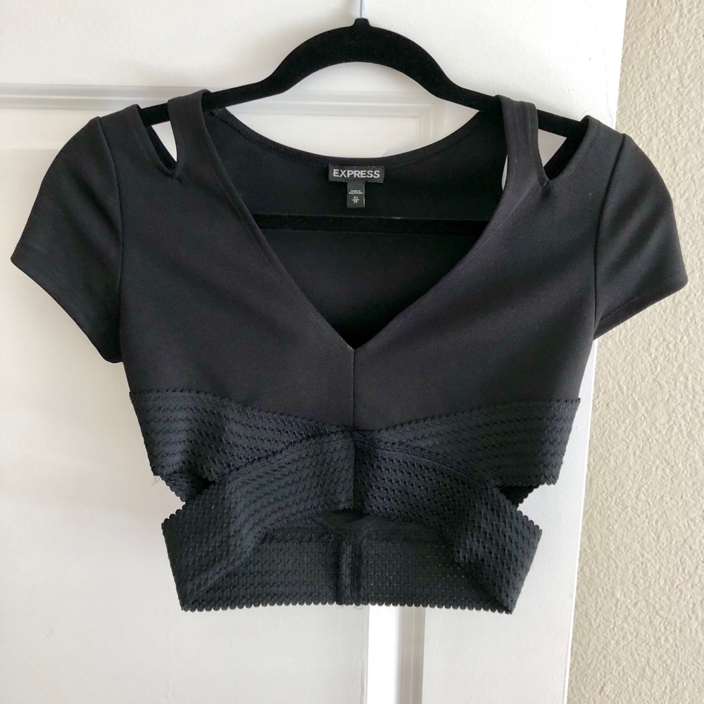 Black crop top